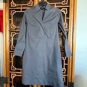 COS (4) cotton sateen shift dress with side pockets, grey, BNWOT.